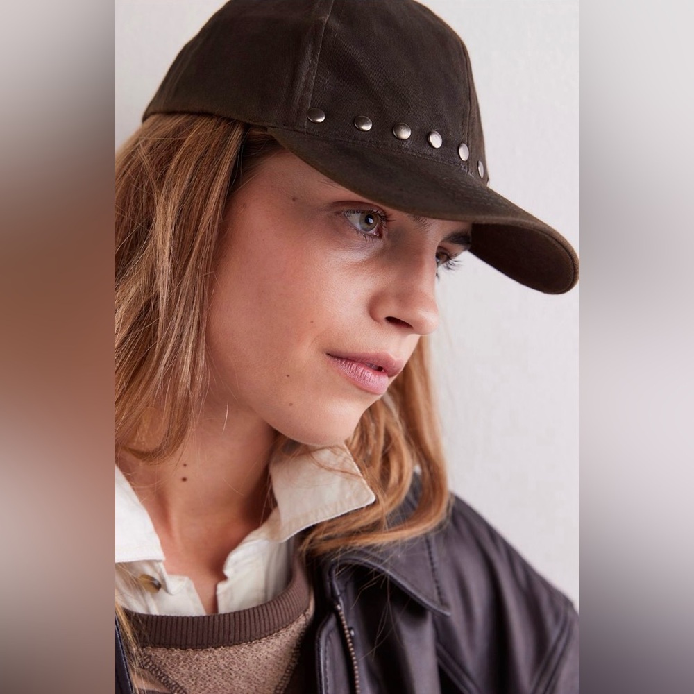 Free People x Found Waxed Studded Cap